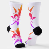 "Stylized Fleur-de-lis" Crew Socks Sokken (Gebogen)