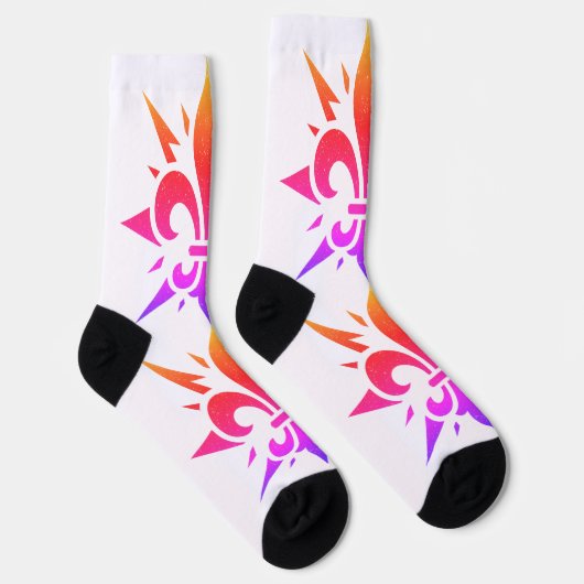 "Stylized Fleur-de-lis" Crew Socks Sokken (Rechts)