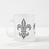 "Stylized Fleur-de-lis" Mug Matglas Koffiemok (Links)
