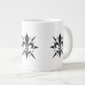 "Stylized Fleur-de-lis" Specialty Mug Grote Koffiekop (Voorkant rechts)
