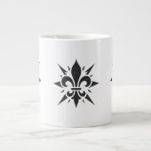 "Stylized Fleur-de-lis" Specialty Mug Grote Koffiekop (Voorkant)