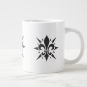 "Stylized Fleur-de-lis" Specialty Mug Grote Koffiekop (Rechts)