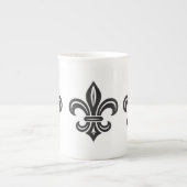 "Stylized Fleur-de-lis" Specialty Mug Porselein Kop (Voorkant)