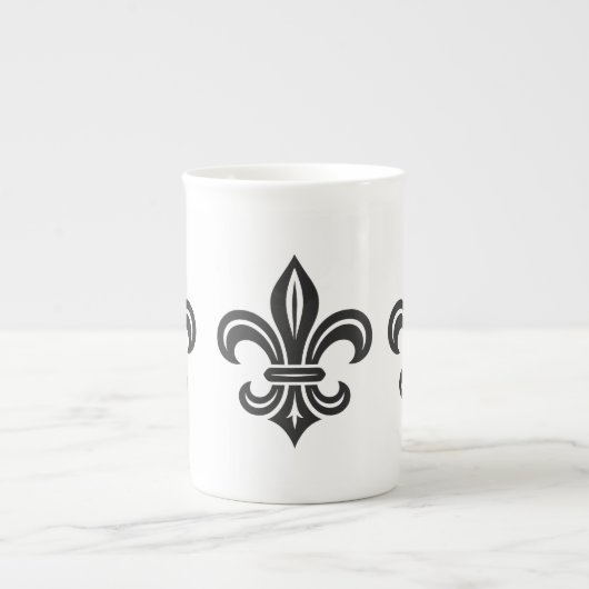 "Stylized Fleur-de-lis" Specialty Mug Porselein Kop (Voorkant)