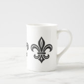 "Stylized Fleur-de-lis" Specialty Mug Porselein Kop (Rechts)
