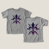 "Stylized Fleur-de-lis" T-Shirt (Ontwerp Voorkant & Achterkant)