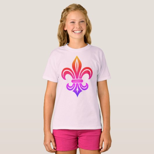 "Stylized Fleur-de-lis" T-Shirt (Voorkant volledig)