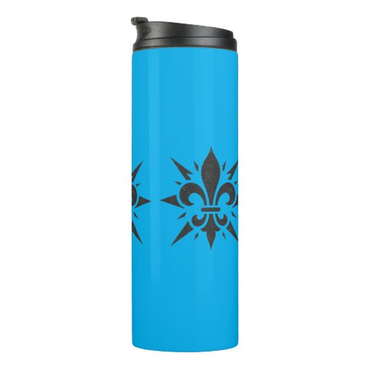 "Stylized Fleur-de-lis" Thermal Tumbler Thermosbeker (Geroteerd rechts)
