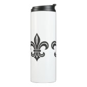 "Stylized Fleur-de-lis" Thermal Tumbler Thermosbeker (Gedraaid links)