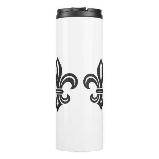 "Stylized Fleur-de-lis" Thermal Tumbler Thermosbeker (Achterkant)