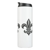 "Stylized Fleur-de-lis" Thermal Tumbler Thermosbeker (Geroteerd rechts)