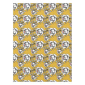 Stylized Hand Drawn Roses In Black And White Tafelkleed (Voorkant)