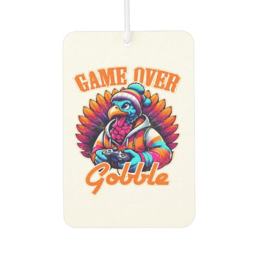 Stylized Hoodie Turkey Gamer with Distressed Orang Luchtverfrisser (Voorkant)