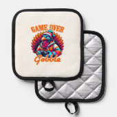 Stylized Hoodie Turkey Gamer with Distressed Orang Pannenlap (Voorkant / Achterkant)