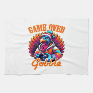 Stylized Hoodie Turkey Gamer with Distressed Orang Theedoek