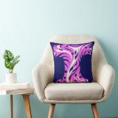 Stylized Letter T with Abstract Floral Design Kussen (Stoel)