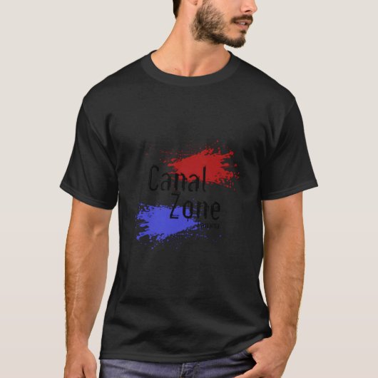Stylized Panama Canal Zone T-shirt (Voorkant)