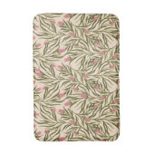 Stylized pink bell-shaped floral pattern badmat (Voorkant Verticaal)