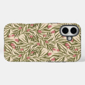 Stylized pink bell-shaped floral pattern Case-Mate iPhone case (Achterkant (horizontaal))