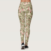 Stylized pink bell-shaped floral pattern leggings (Achterkant)