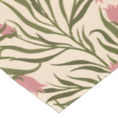 Stylized pink bell-shaped floral pattern tafelkleed (Gekanteld)