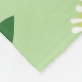 Stylized Plant Pattern – Harmony in Green Fleece Deken (Hoek)