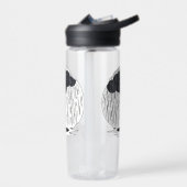 Stylized Rain Cloud with Falling Rain and Puddle Waterfles (Links)