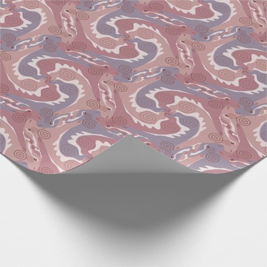 Stylized Swirling Hares Tesselation 2 Wrapping P Cadeaupapier (Hoek)