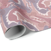 Stylized Swirling Hares Tesselation 2 Wrapping P Cadeaupapier (Rol Hoek)