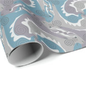 Stylized Swirling Hares Tesselation 3 Wrapping P Cadeaupapier (Rol Hoek)