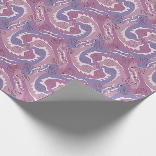 Stylized Swirling Hares Tesselation 5 Wrapping P Cadeaupapier (Hoek)