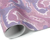 Stylized Swirling Hares Tesselation 5 Wrapping P Cadeaupapier (Rol Hoek)