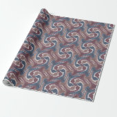 Stylized Swirling Hares Tesselation 7 Wrapping P Cadeaupapier (Uitgerold)