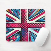 Stylized union jack Mousepad Muismat (Met muis)