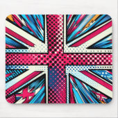Stylized union jack Mousepad Muismat (Voorkant)