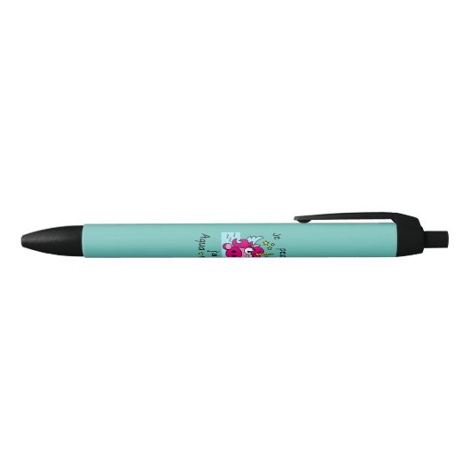 Stylo "Licorne, Aquaponey" Zwarte Inkt Pen (Bovenkant)