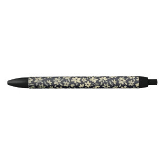 Stylo Mon jardin bleu foncé Zwarte Inkt Pen