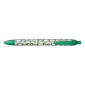 Stylo mon jardin vert olive zwarte inkt pen (Achterkant)