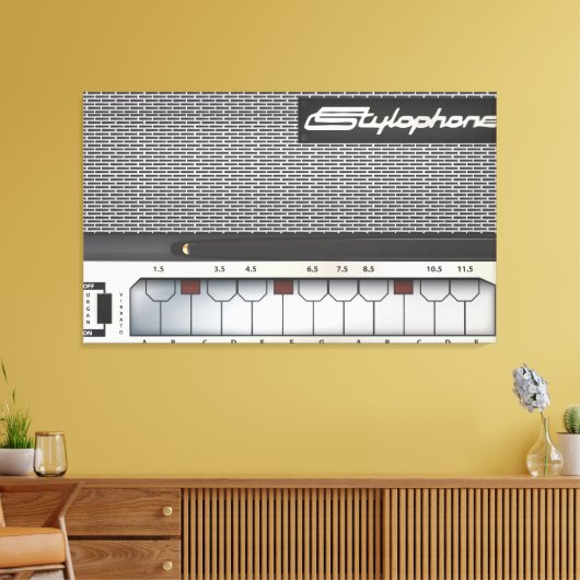 Stylophone Canvas Afdruk (Insitu (Woonkamer))