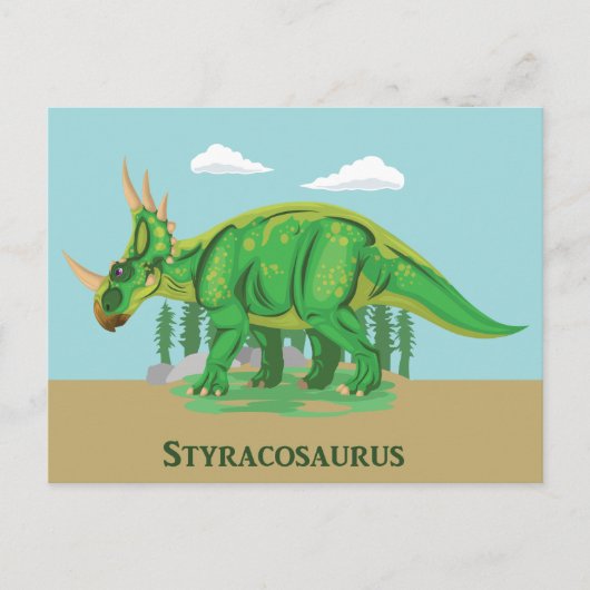 Styracosaurus Briefkaart (Voorkant)