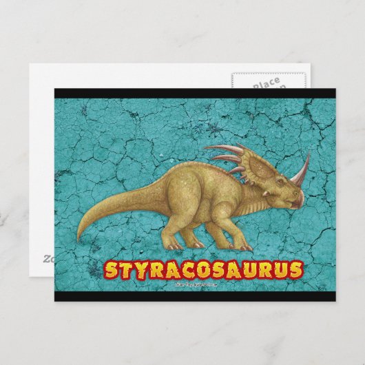 Styracosaurus briefkaart (Voorkant / Achterkant)
