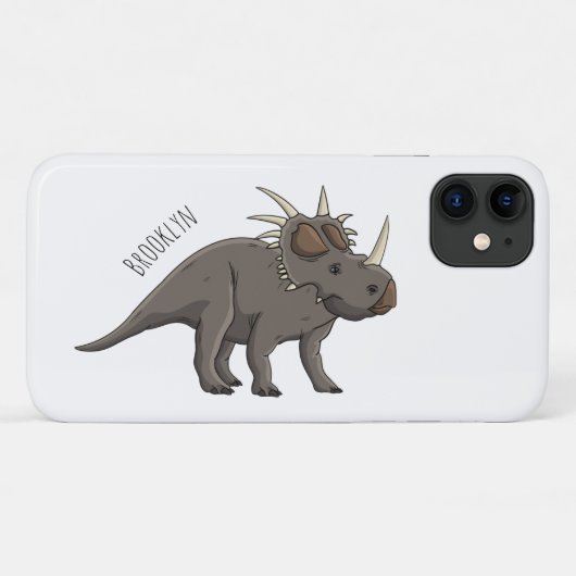 Styracosaurus cartoon illustratie Case-Mate iPhone case (Achterkant (horizontaal))