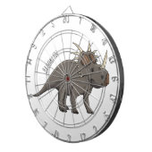 Styracosaurus cartoon illustratie dartbord (Voorkant Rechts)
