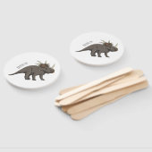 Styracosaurus cartoon illustratie handwaaier (Niet-gemonteerd)