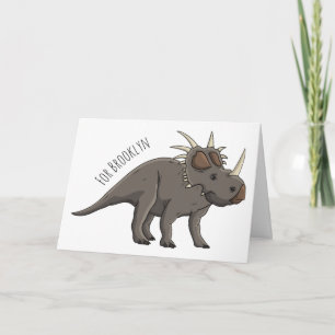 Styracosaurus cartoon illustratie kaart