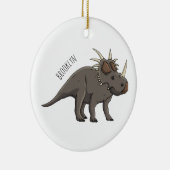 Styracosaurus cartoon illustratie keramisch ornament (Rechts)