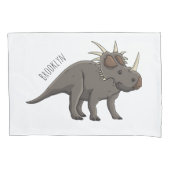 Styracosaurus cartoon illustratie kussensloop (Voorkant)