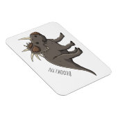 Styracosaurus cartoon illustratie magneet (Rechterzijde)