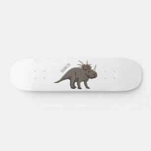 Styracosaurus cartoon illustratie persoonlijk skateboard