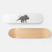 Styracosaurus cartoon illustratie persoonlijk skateboard (Horizontaal)